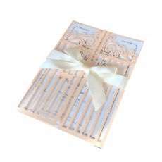 Laser Invitation Card Translucent Envelope Wedding Decoration Champagne